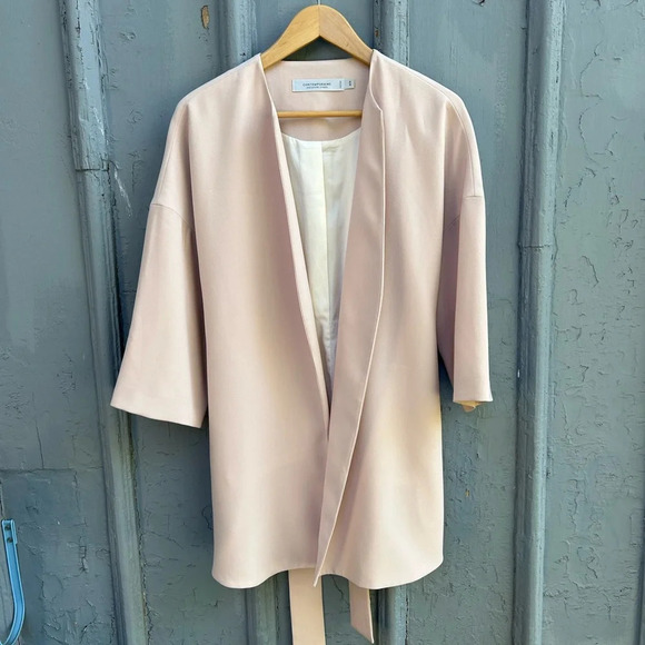 Contemporaine Pink Kimono tie Jacket, M - Picture 2 of 7